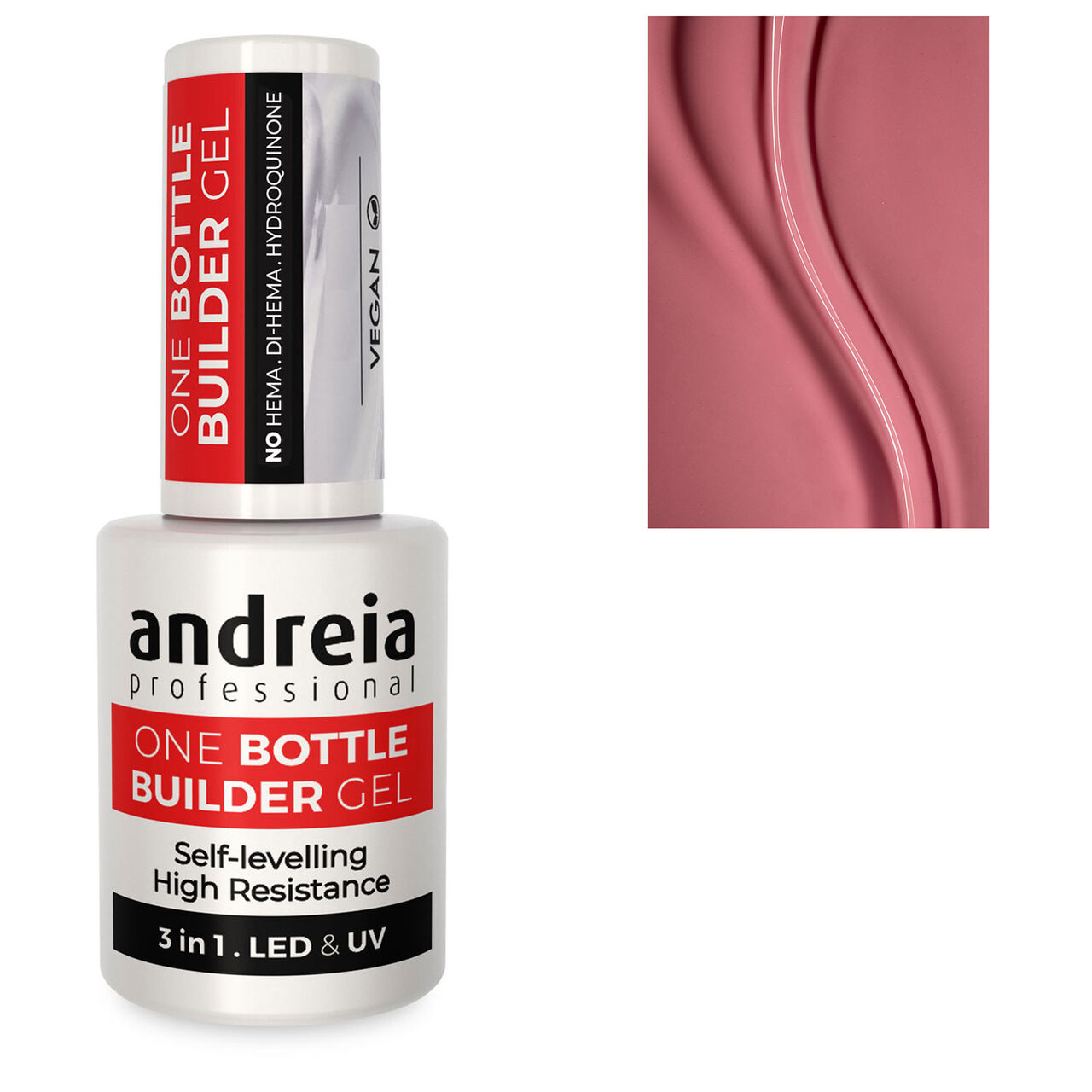 Gel de construction 3 en 1 One Bottle Cover Nude Andreia 14ml - vue 7