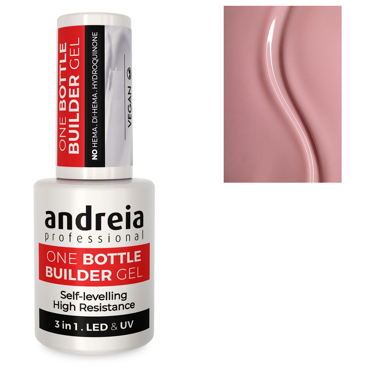 Gel de construction 3 en 1 One Bottle Cover Nude Andreia 14ml - vue 9