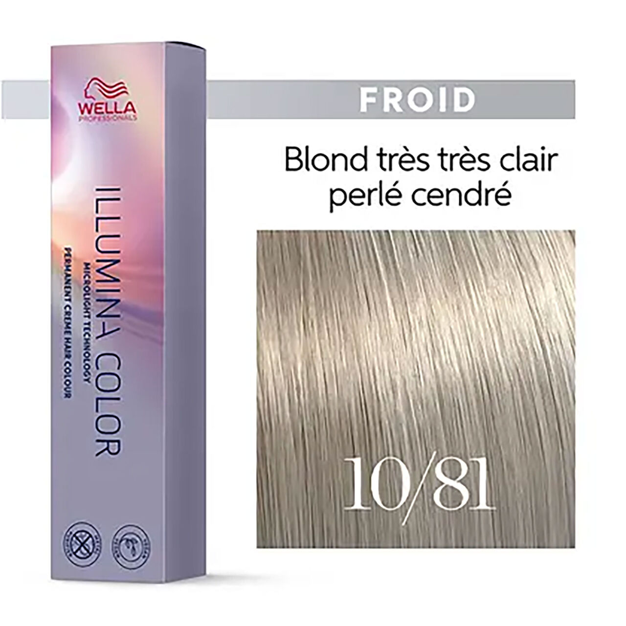 Wella Professionals - Illumina color 10/81 blond très très clair perlé cendré
