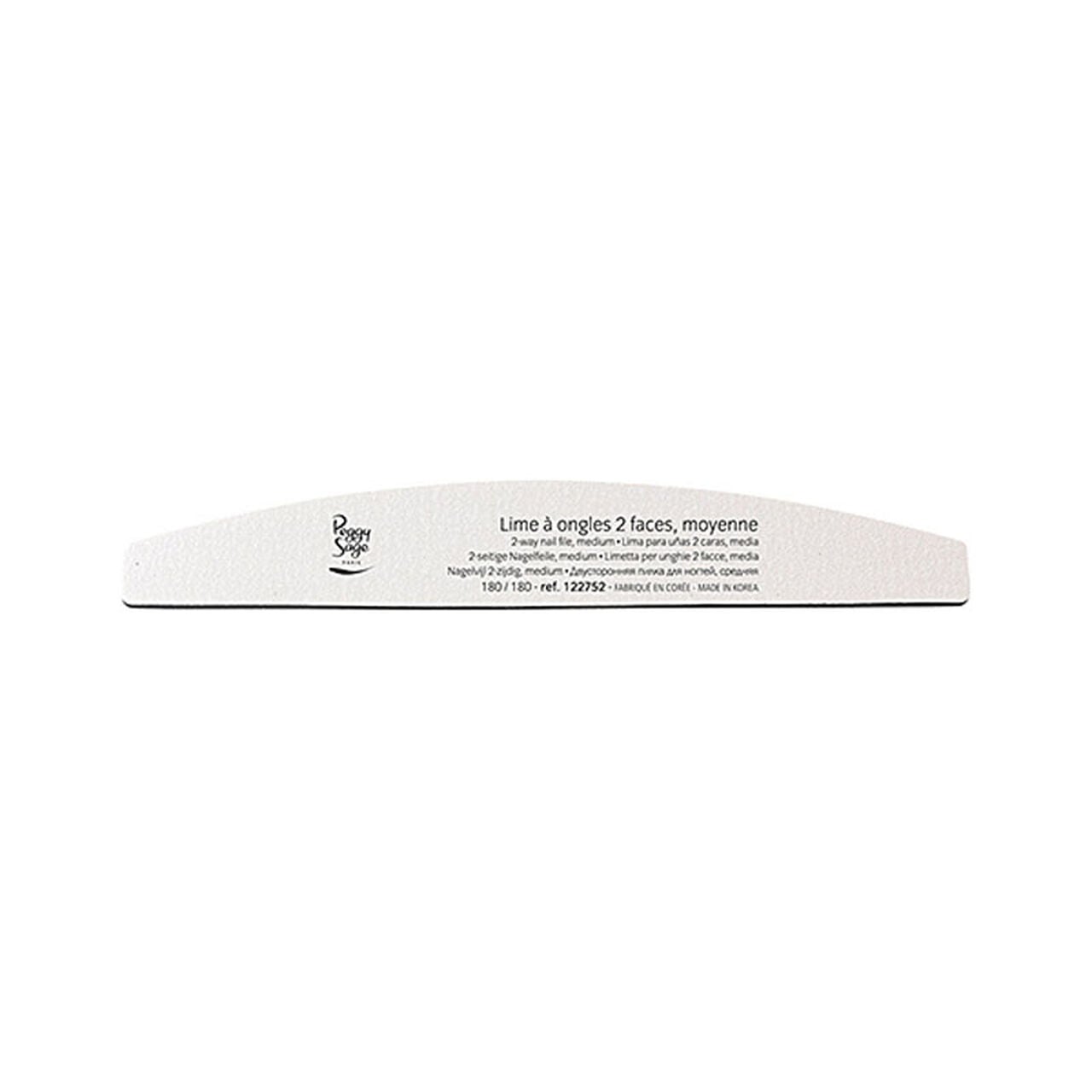Peggy Sage à ongles 2 faces lavable demi lune 180180 pour ongles naturels