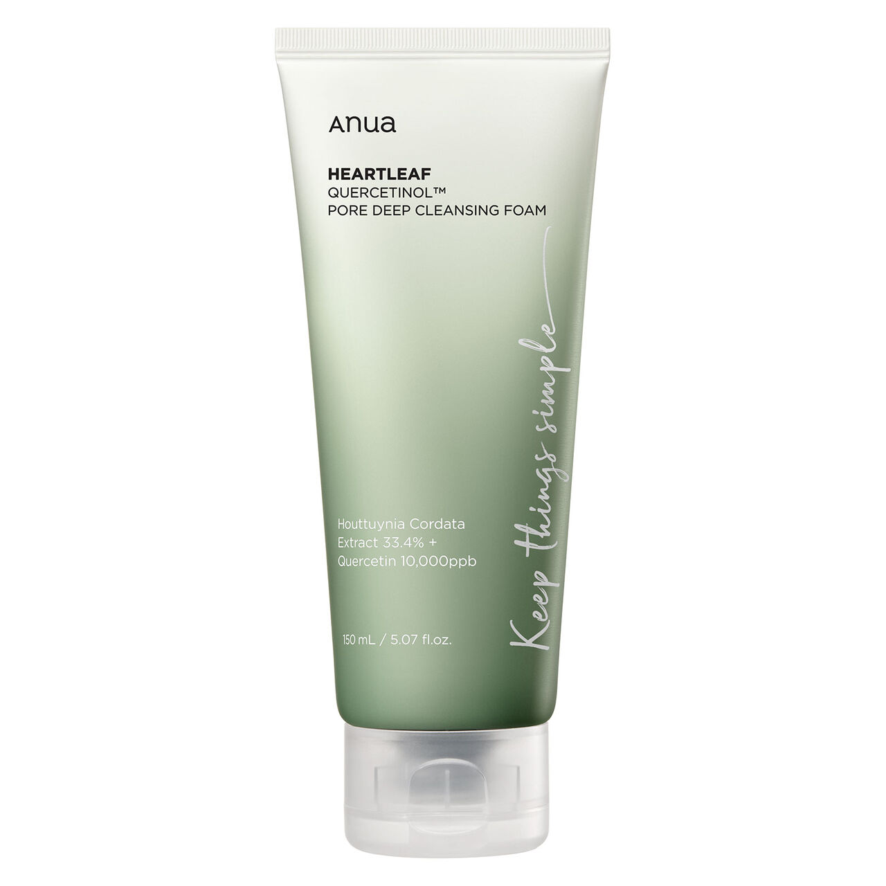 Anua Heartleaf Quercetinol Pore Deep Cleansing Foam mousse nettoyante en profondeur pour peaux grasses et mixtes 150 ml - vue 2