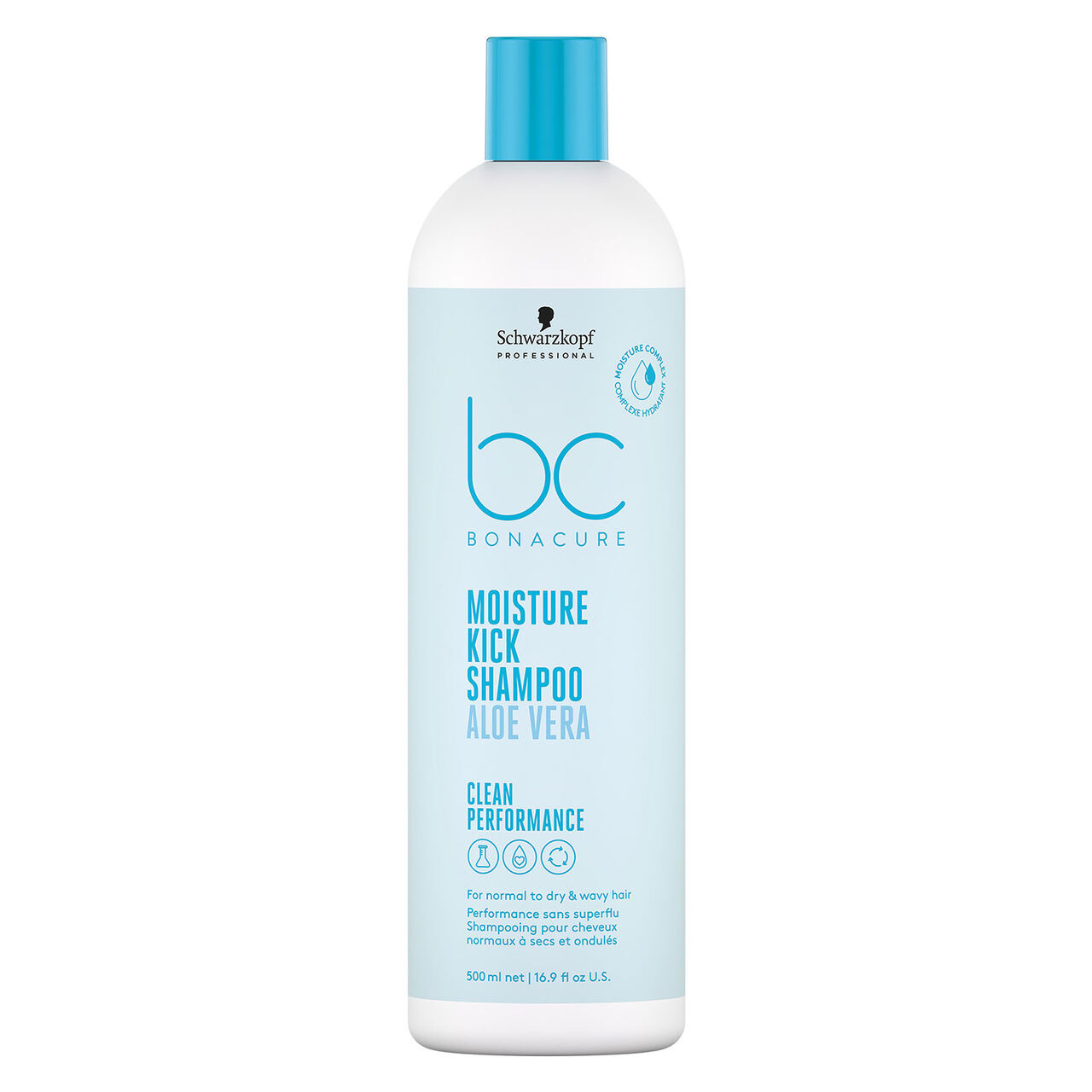 Schwarzkopf Professional - Shampooing hydratant aloe vera BC Moisture Kick 500 ml