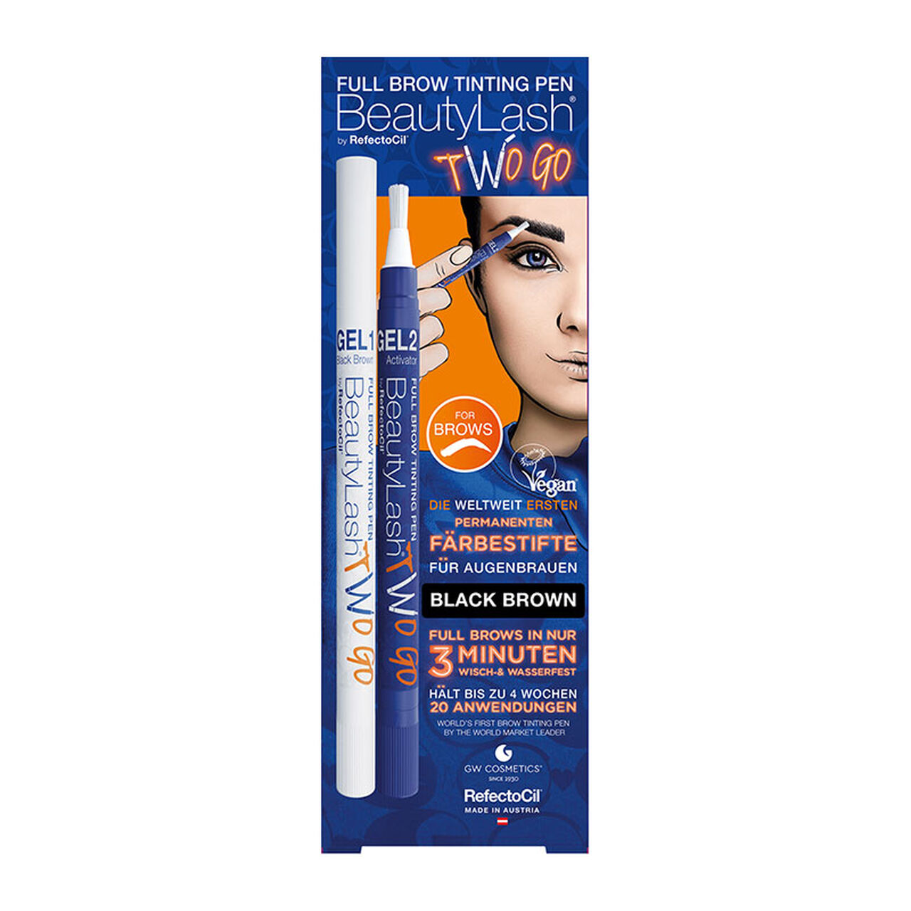Stylos pour teinture des Sourcils Naturel Two Go BeautyLash - vue 3