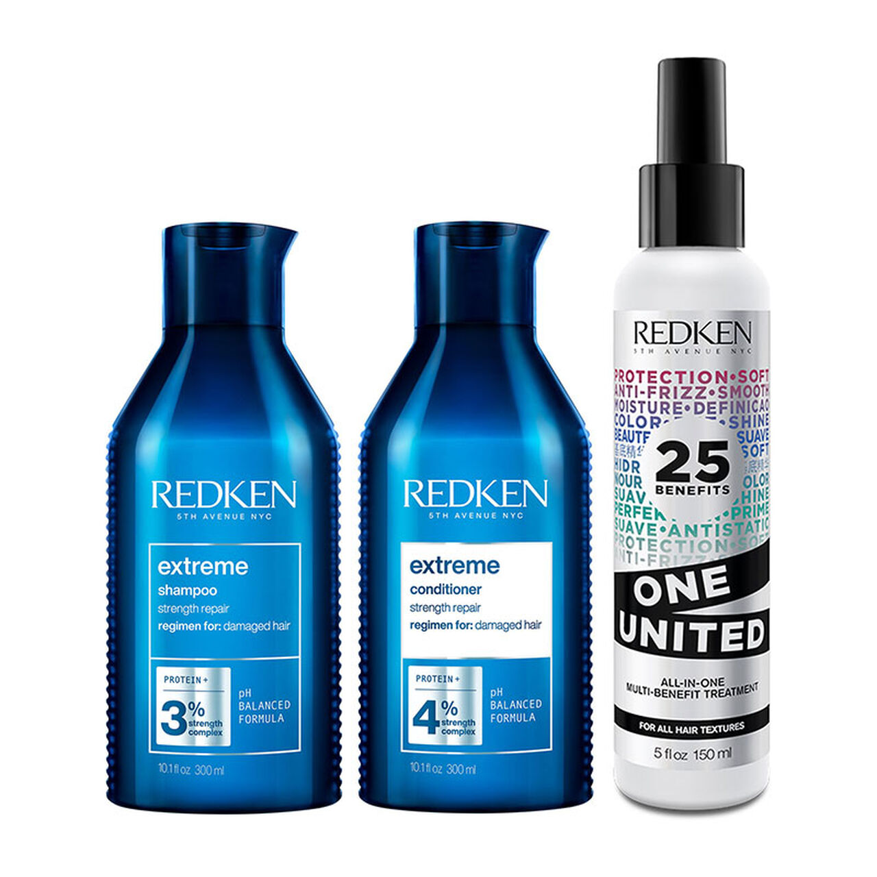 Redken - Trio fortifiant miracle pour cheveux cassants Extreme One United