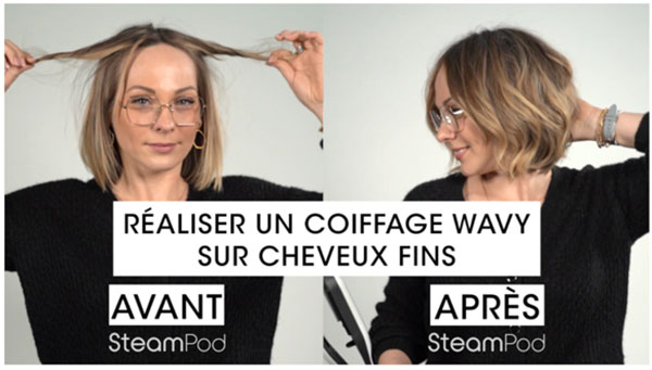 Réaliser un coiffage wavy sur cheveux fins