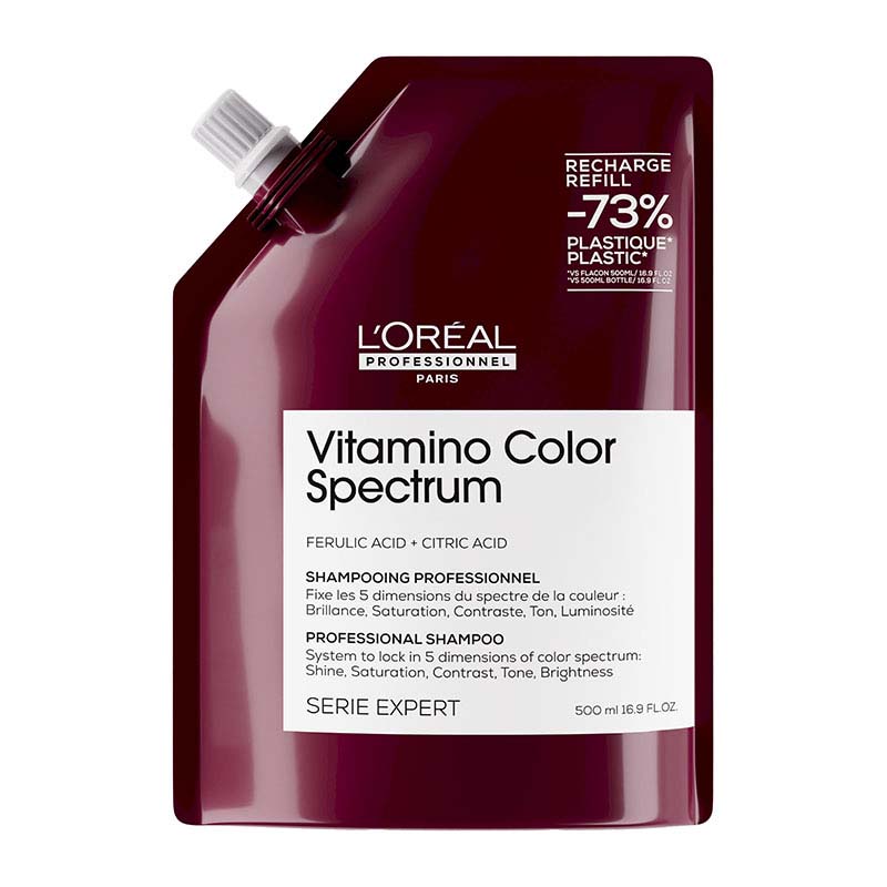 Shampooing fixateur de couleur Vitamino Color Spectrum recharge 500ml — free download
