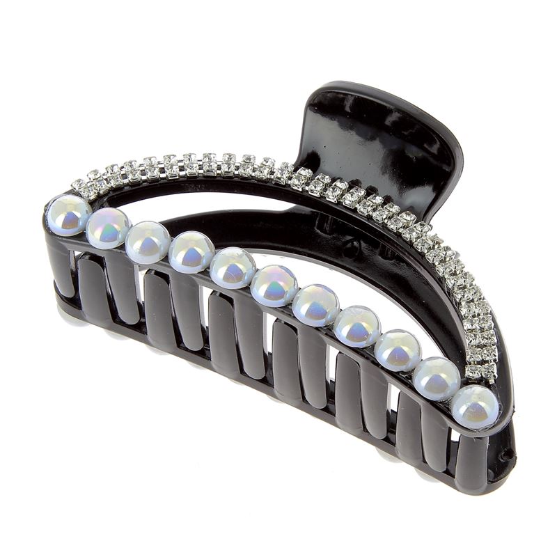 Peigne à Cheveux Mariée Strass Et Perles – Accessoire Coiffure Cristal Argenté – Pour Mariage, Fête Ou Occasion Spéciale - 10
