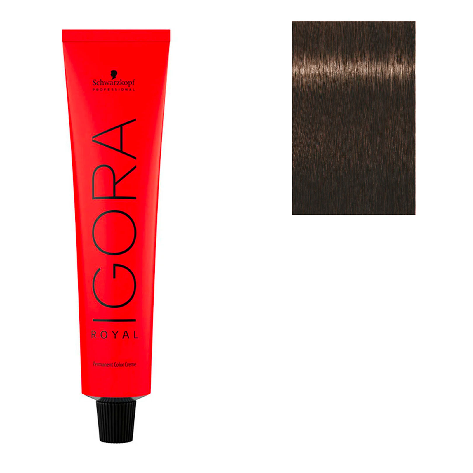 Coloration permanente Igora Royal 4-65 châtain chocolat doré ...