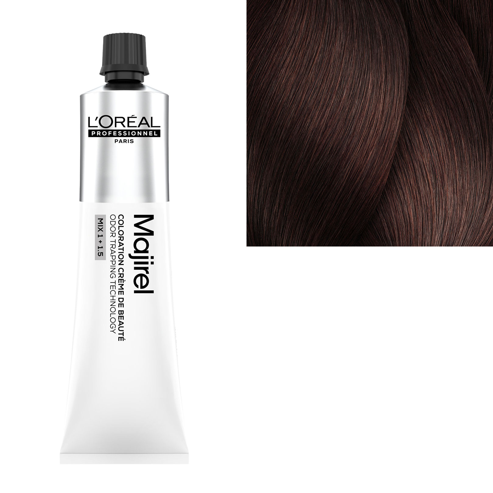Coloration L'Oréal Professionnel Majirel 5.52 - Châtain Clair Acajou Irisé, 50ml, Crème