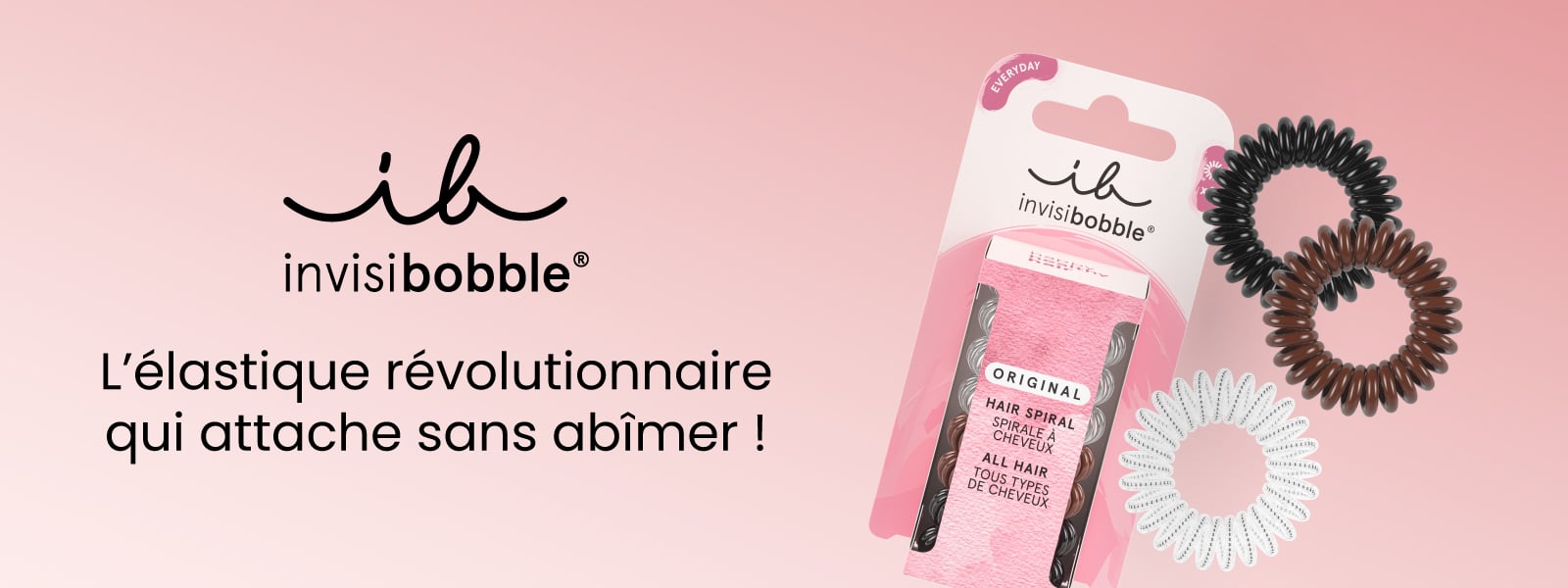 En mai, découvrez la nouvelle marque d'accessoires cheveux Invisibobble qui arrive à La Boutique du Coiffeur !