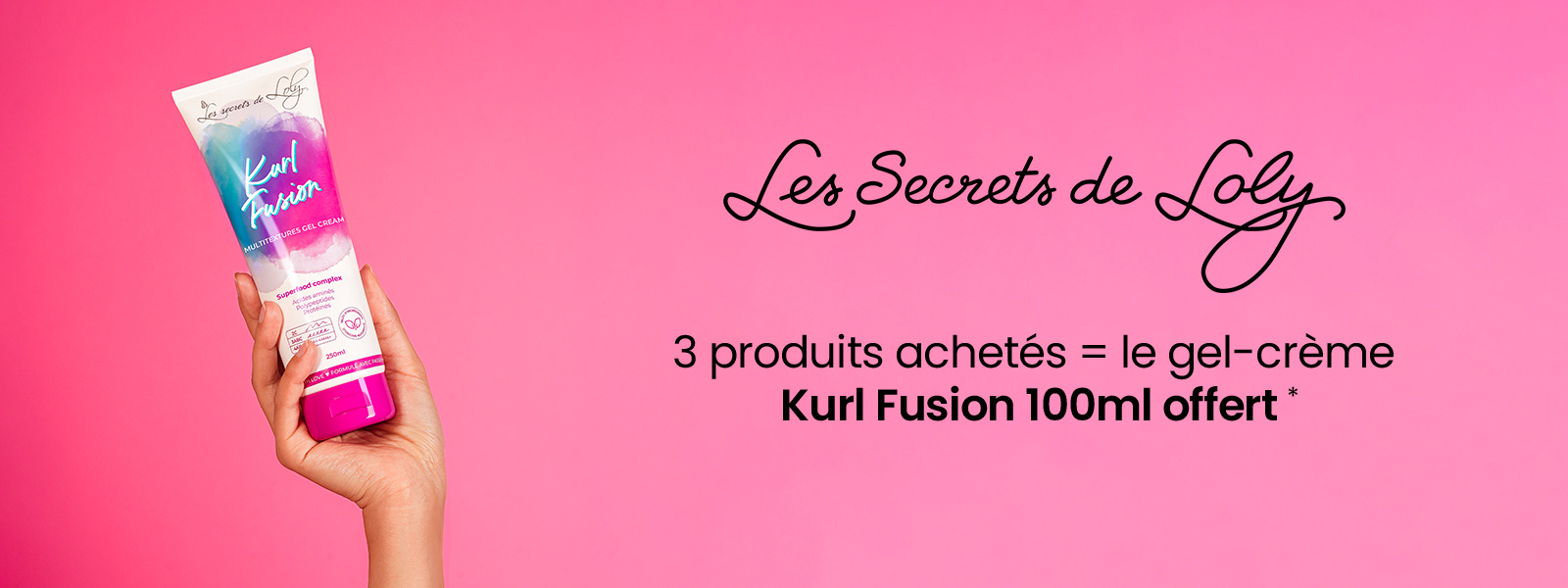 Les Secrets de Loly : 3 produits achetés = un gel-crème Kurl Fusion 100ml offert