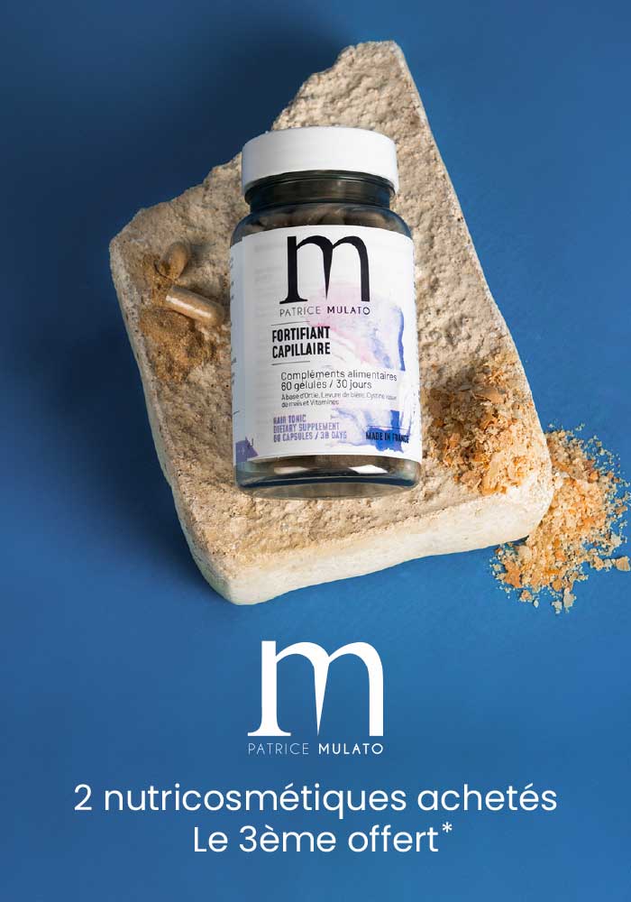 Le 3ème nutricosmétique Patrice Mulato est offert*.