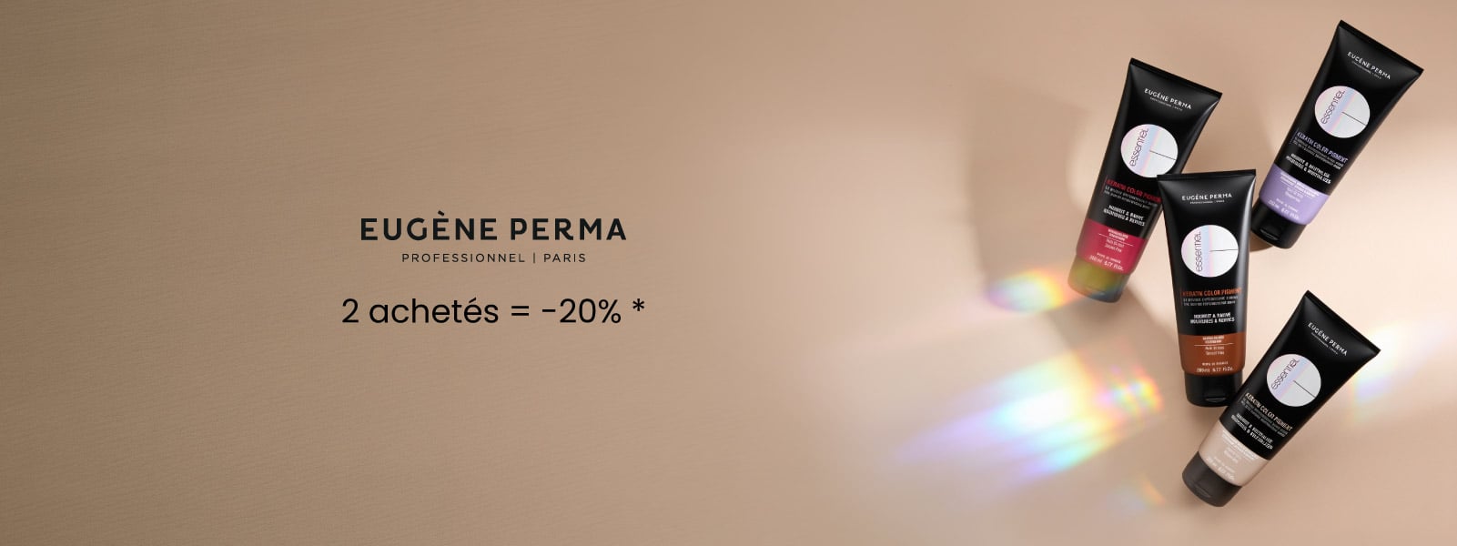 En octobre, pour 2 masques repigmentant Eugène Perma achetés, profitez de -20%.