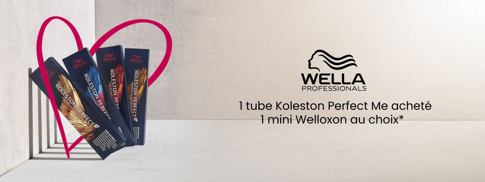 En août, profitez d'un mini Wellowon offert pour l'achat d'un tube Koleston Perfect Me de Wella Professionals à La Boutique du coiffeur !