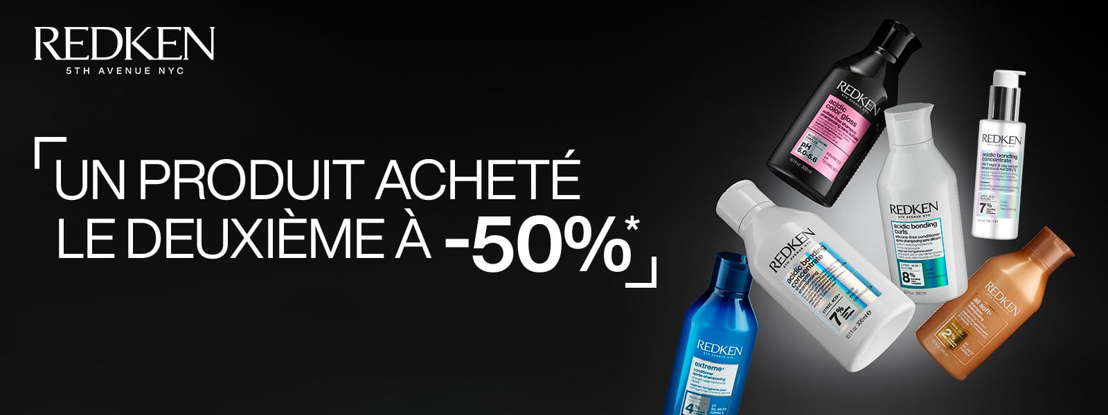 Redken : -50% sur le 2ème shampooing ou soin * !