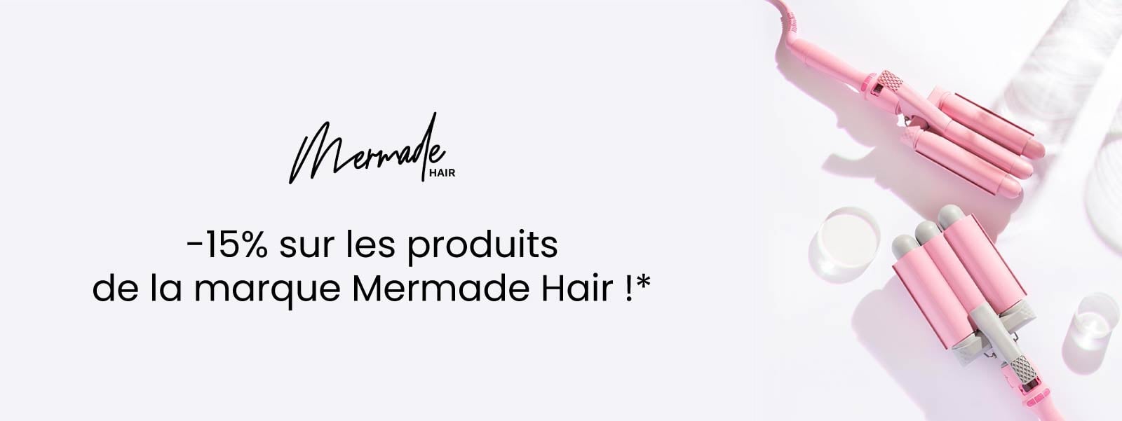 En juillet, profitez de -15% sur les produits de la marque Mermade Hair !*