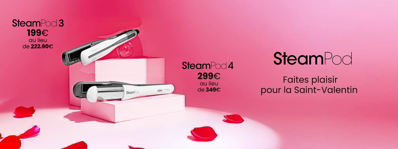 Faites plaisir pour la Saint-Valentin avec le SteamPod 3 à 199€