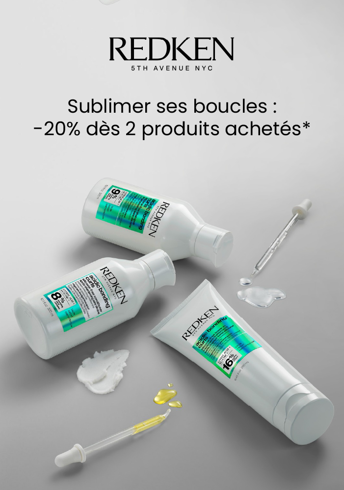 On sublime ses boucles avec Redken, et -20% dès 2 produits achetés*.