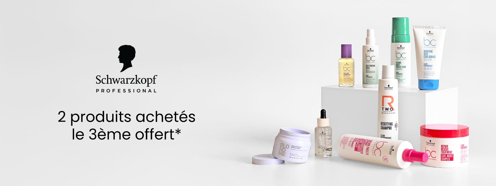 En septembre, pour 2 produits Schwarzkopf Professional achetés, le 3ème produit est offert !