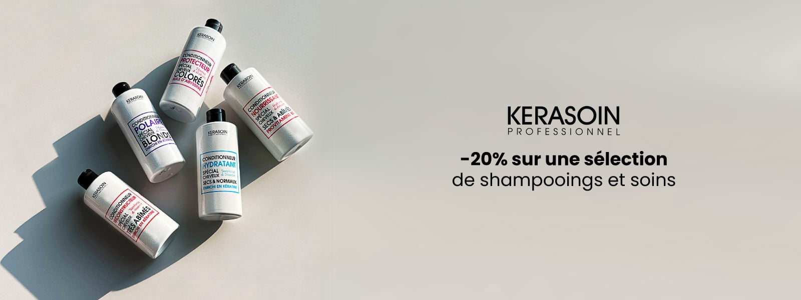 Kerasoin Professionnel : -20% sur une sélection de shampooings et soins