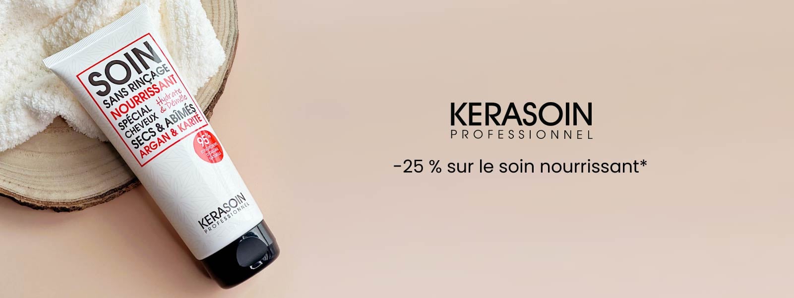 -25 % sur le soin nourrissant au karité Kerasoin sans rinçage (200 ml) !