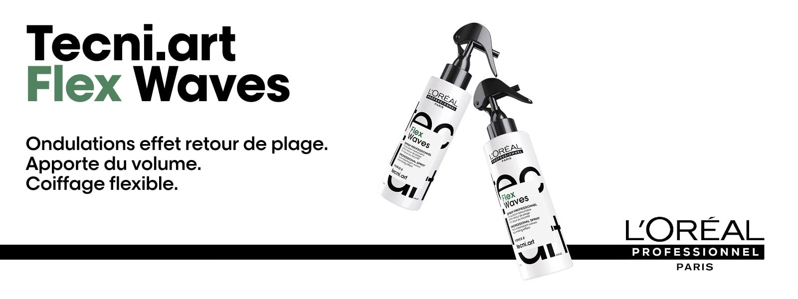 Nouveauté L'Oréal Professionnel :  le spray Flex Waves  pour des ondulations effet retour de plage