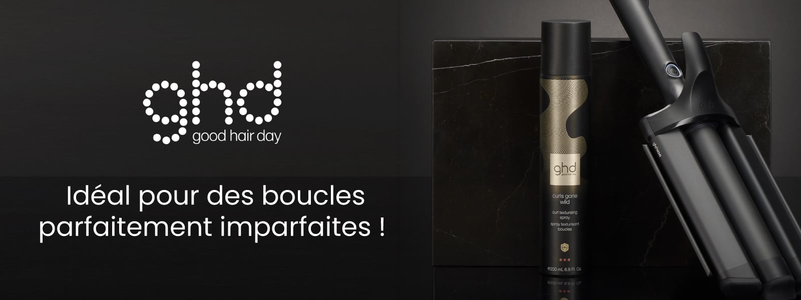 En mai, découvrez le nouveau Spray texturisant boucles ghd Curl Gone Wild qui sera l'allié parfait de votre triple waver !