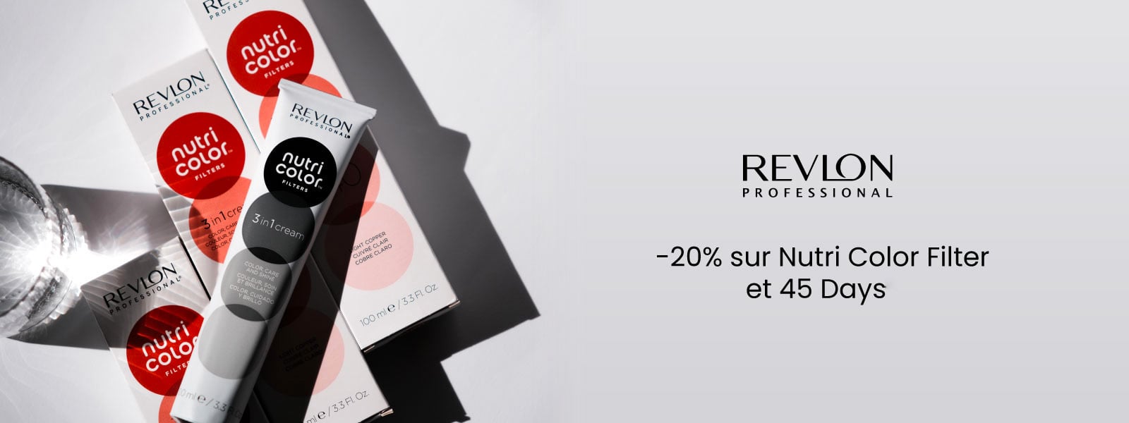 Revlon Professional : -20% sur Nutri Color Filter et 45 Days