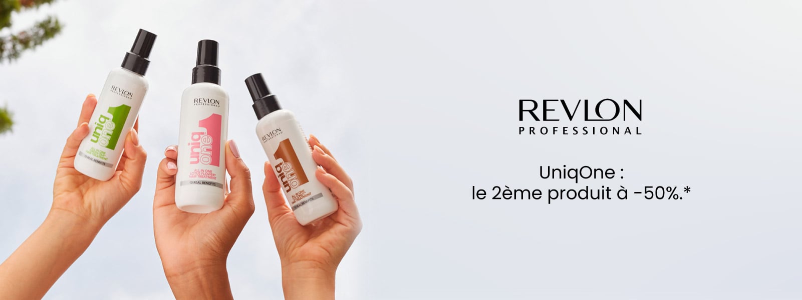 UniqOne à prix doux : le 2ᵉ produit à -50%. La routine tout-en-un UniqOne à prix doux : le 2ᵉ produit à -50%.