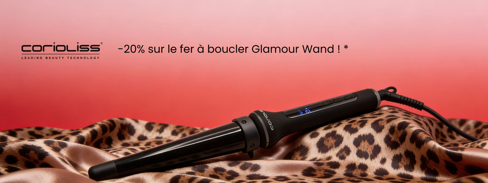 -20% sur le fer à boucler Glamour Wand de Corioliss! * -20% sur le fer à boucler Glamour Wand de Corioliss! *