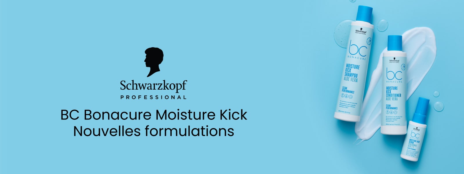 Nouveau BC Bonacure Moisture Kick - 72h d'hydratation continue.