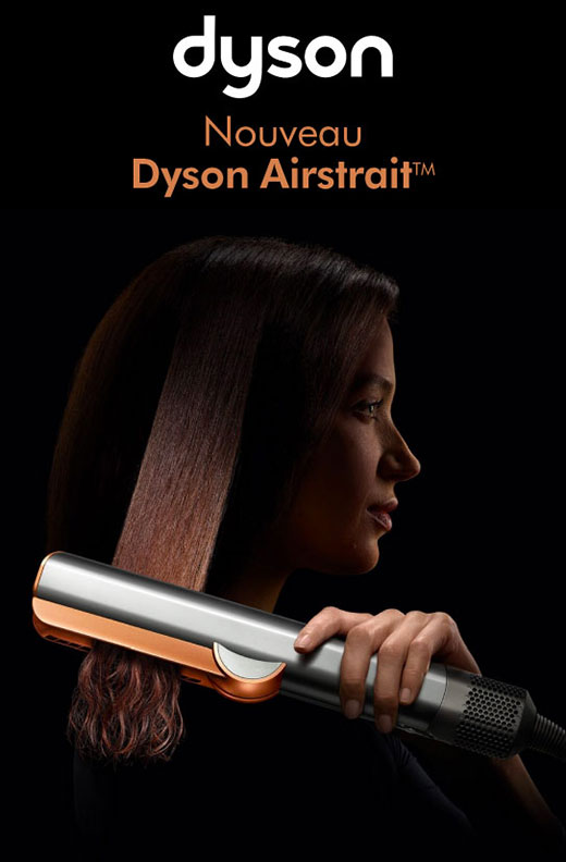 Découvrez la dernière innovation de Dyson avec le lisseur Airstrait !