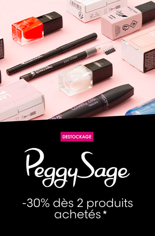 -20% pour 1 produit, -30% dès 2 produits achetés parmi une sélection Peggy Sage.