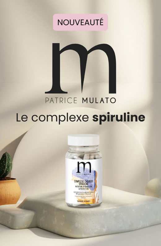 Nourrissez vos cheveux en profondeur avec le nouveau complément alimentaire Complexe Spiruline de Patrice Mulato.