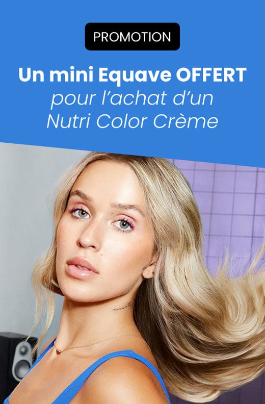 Pour l'achat d'un Revlon Nutri Color Crème, choisissez votre mini Equave offert au choix lors de l'ajout au panier.