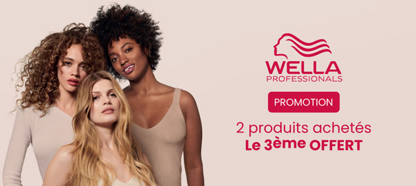 Pour 2 produits Wella Professionals achetés, le 3ème est gratuit !