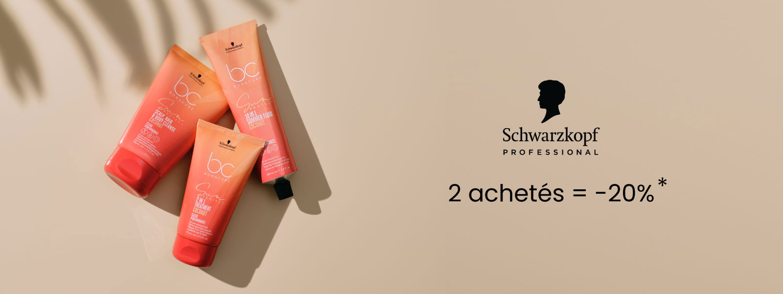 20% de remise dès 2 produits de la gamme BC Bonacure ou Blond Me achetés
